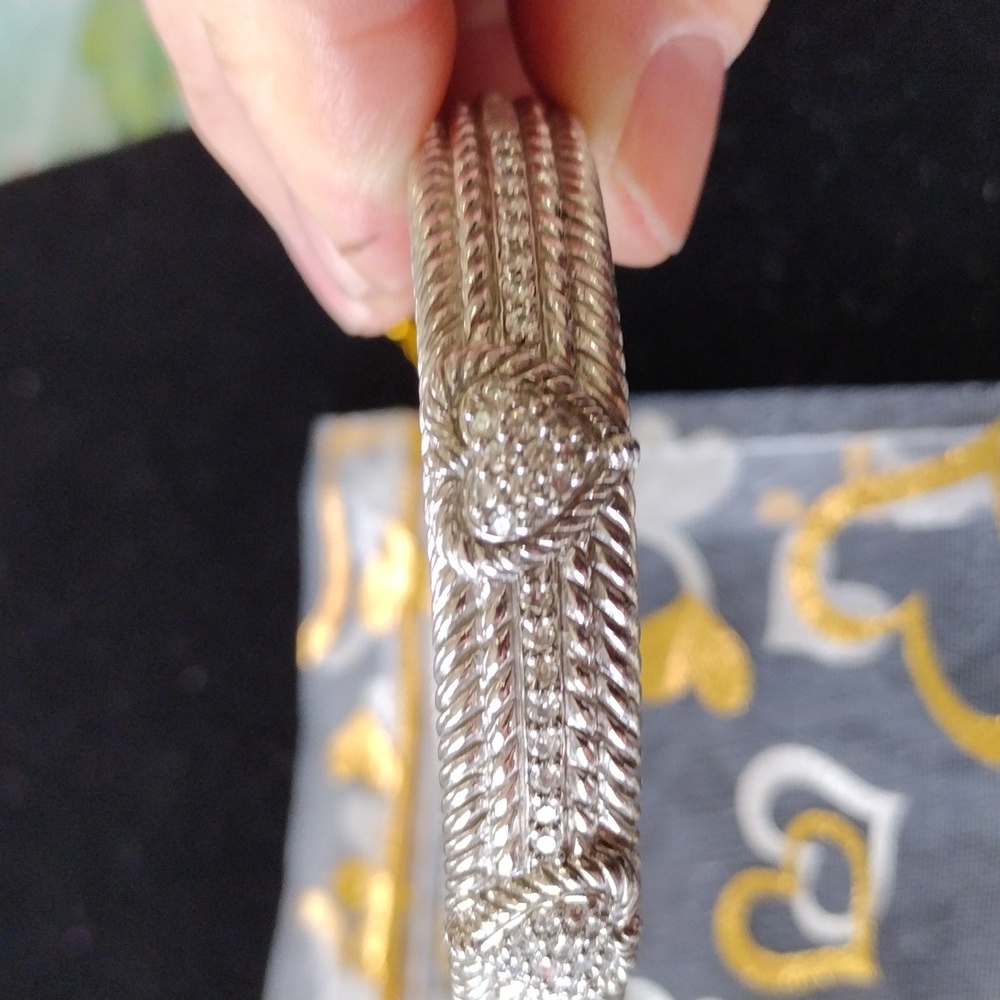 Judith Ripka Retired Heart cuff Bracelet